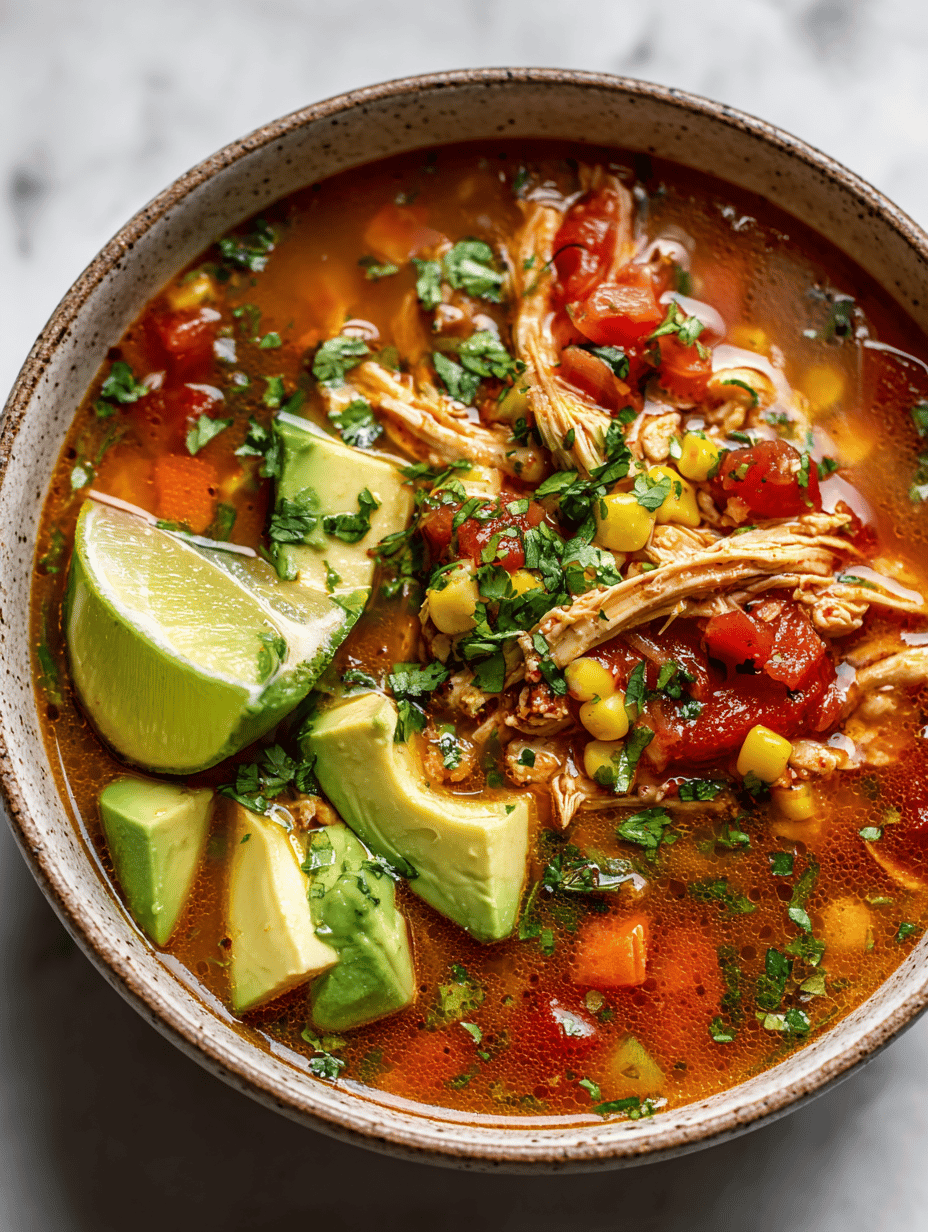 Mexican chicken soup recipe