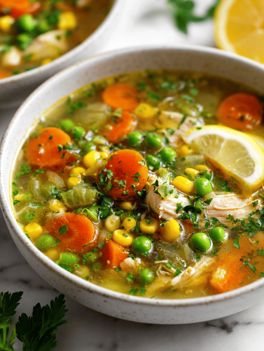 chicken vegetable soup recipe